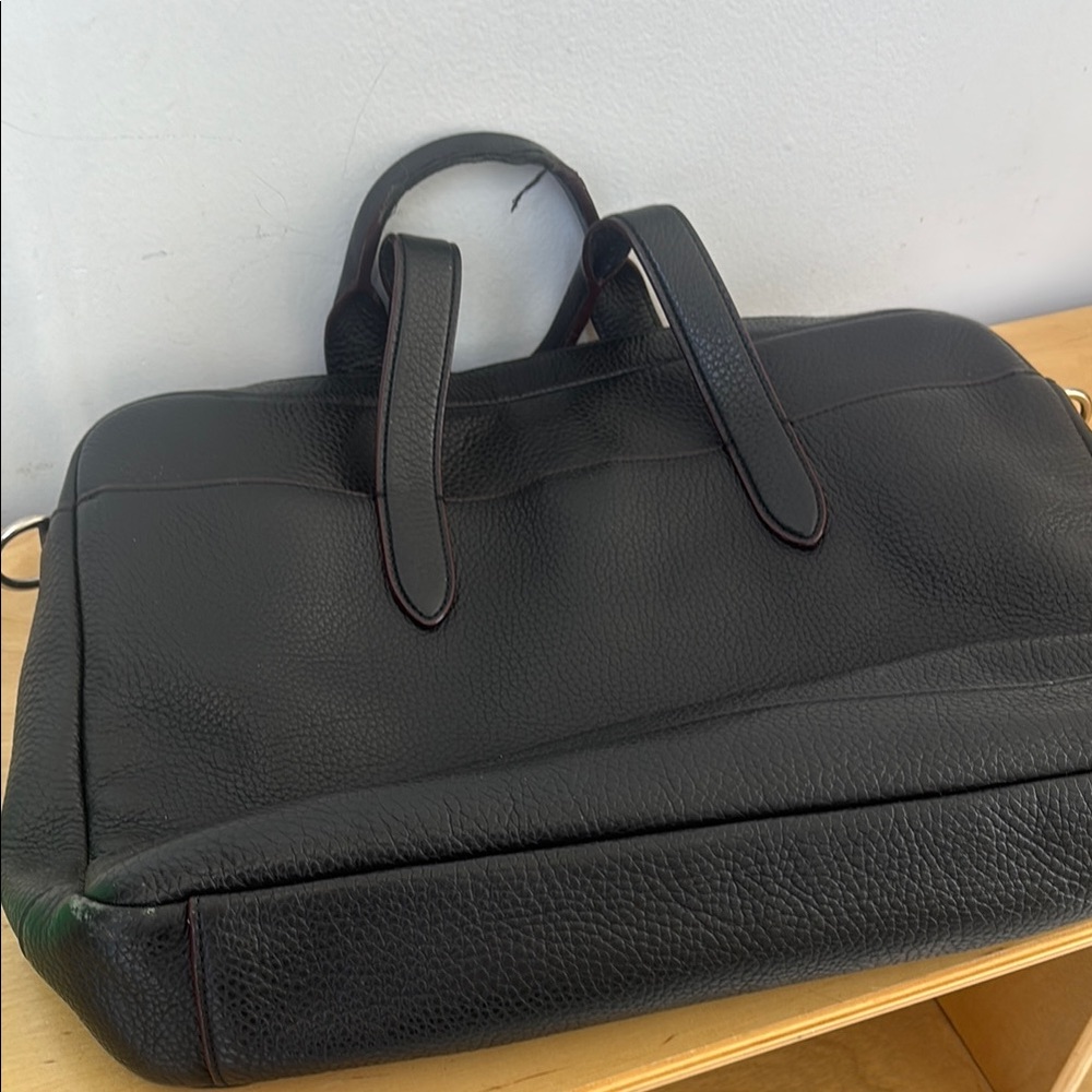 COACH Black Leather Men's Bag/ BRIEFCASE - Picture 4 of 6